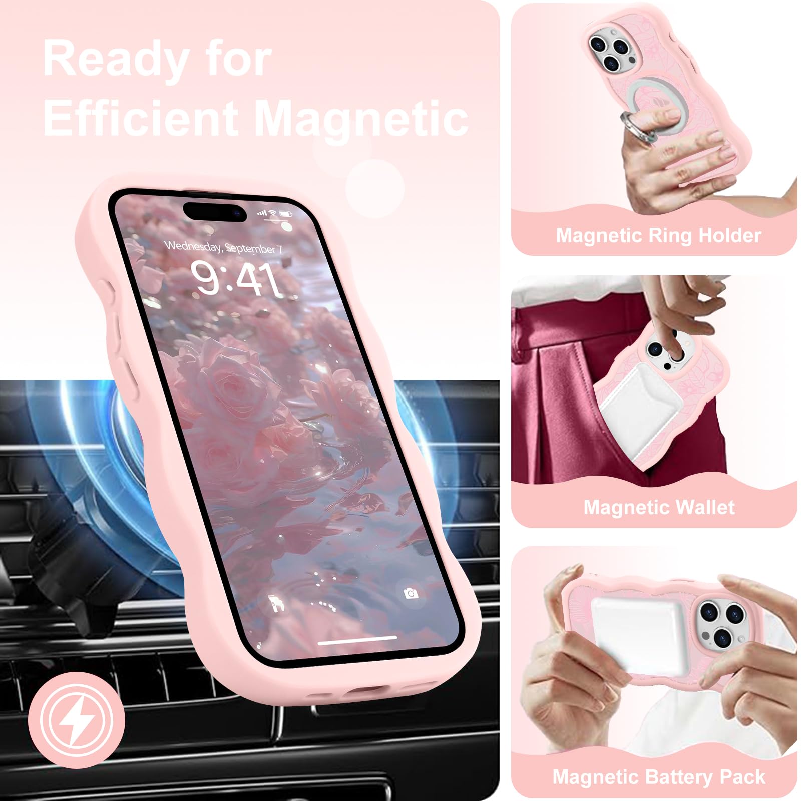 Amazon.co.jp: Pepmune iPhone 13 Pro 用 ケース MagSafe対応 半透明
